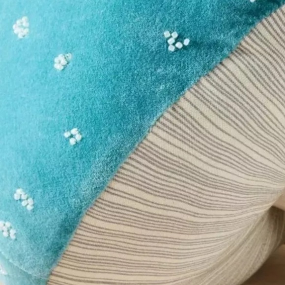 Velvet Beaded Mushroom Pillow, John Derian for Target - Picture 3 of 5